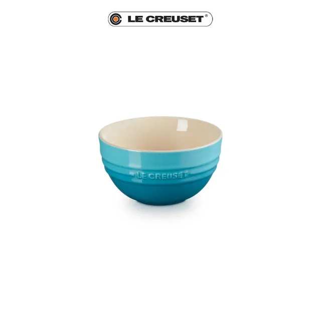 【Le Creuset】瓷器韓式飯碗350ml(薰衣草/加勒比海藍 2色選1)