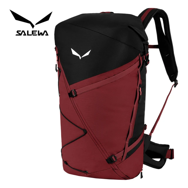 SALEWA Puez 40+5L Backpack 捲頂背包 女 葡萄酒(運動背包 健行背包 多功能背包 機能後背包)