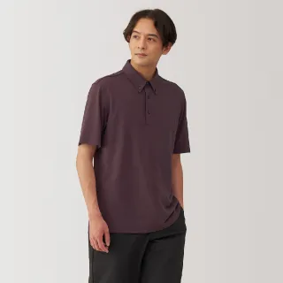 【MUJI 無印良品】男涼感鹿子織扣領短袖POLO衫(共4色)