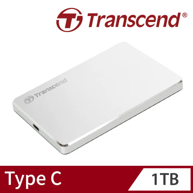 【Transcend 創見】StoreJet 25C3S 1TB Type-C 2.5吋行動硬碟(TS1TSJ25C3S 新舊包裝隨機出貨)