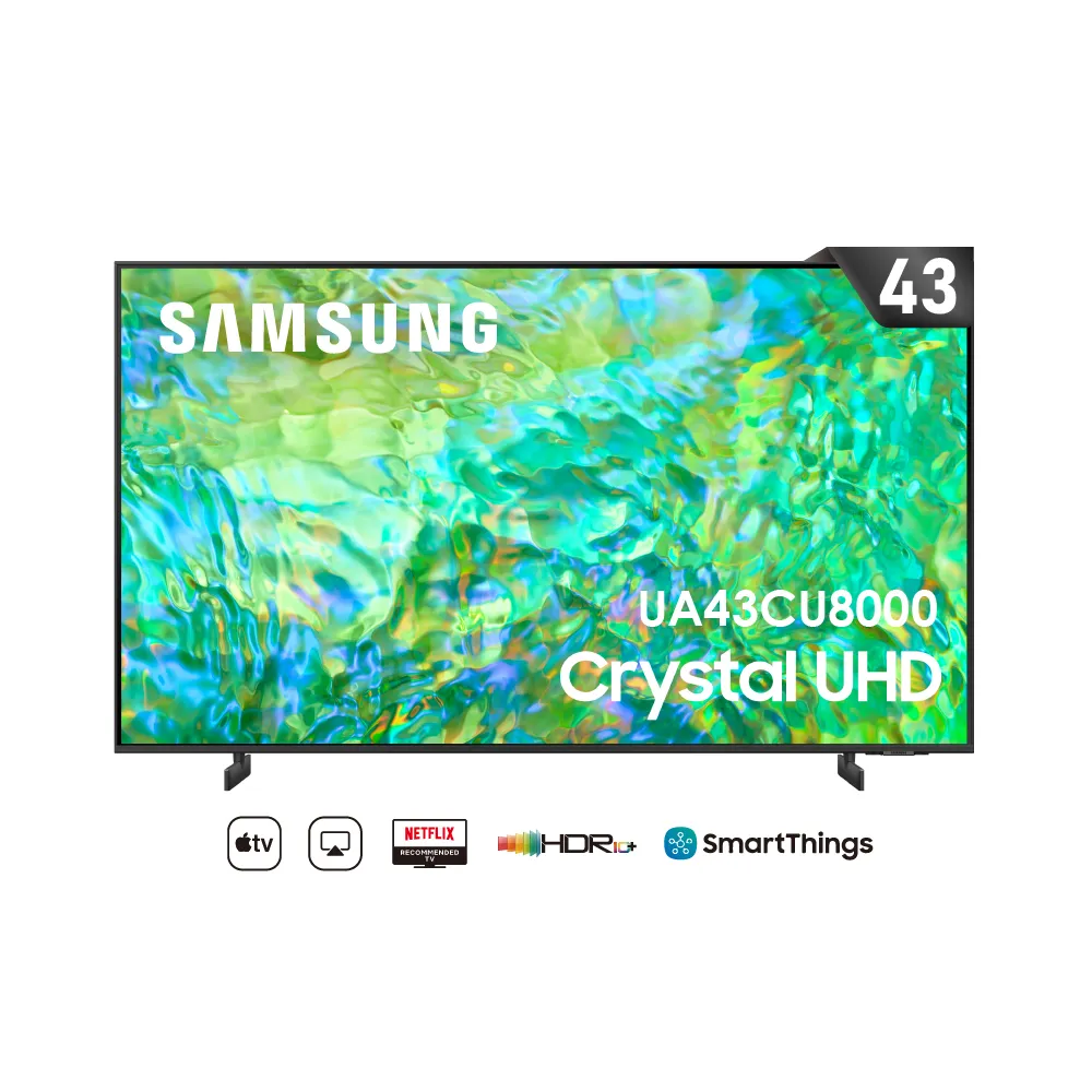 【SAMSUNG 三星】43型4K HDR智慧連網 液晶顯示器(UA43CU8000XXZW)