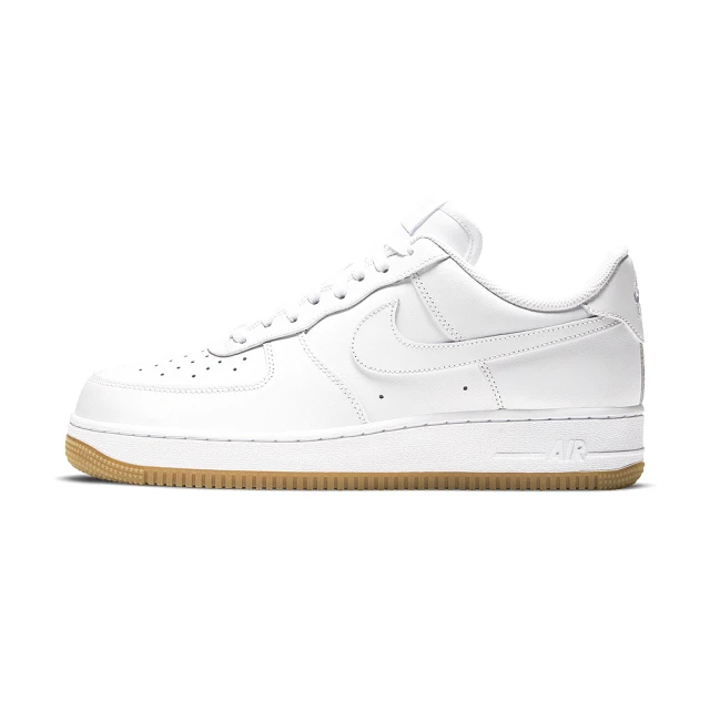 NIKE 耐吉 Air Force 1 ”07 男鞋 白色 焦糖底 皮革 復古 低筒 休閒鞋DJ2739-100