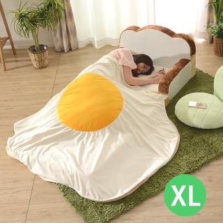 【CELLUTANE】A611((XL) 荷包蛋毛毯 日本創意毛毯 (保暖毯/四季毯/法蘭絨/毛毯))