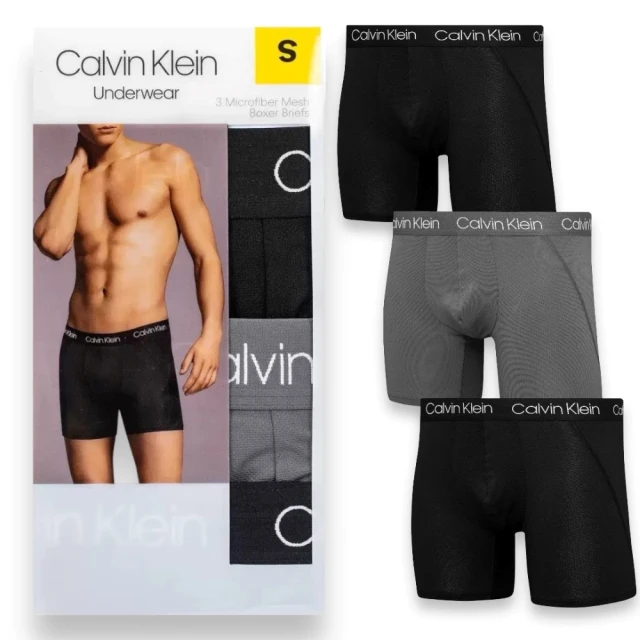 Calvin Klein 凱文克萊 3件組 CK 吸濕排汗運動透氣款 涼感 男款 四角內褲 多件組(CK內褲 CK男生內褲)