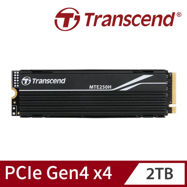 【Transcend 創見】MTE250H 2TB M.2 2280 PCIe Gen4x4 SSD固態硬碟 支援PS5(TS2TMTE250H 新舊包裝隨機出貨)