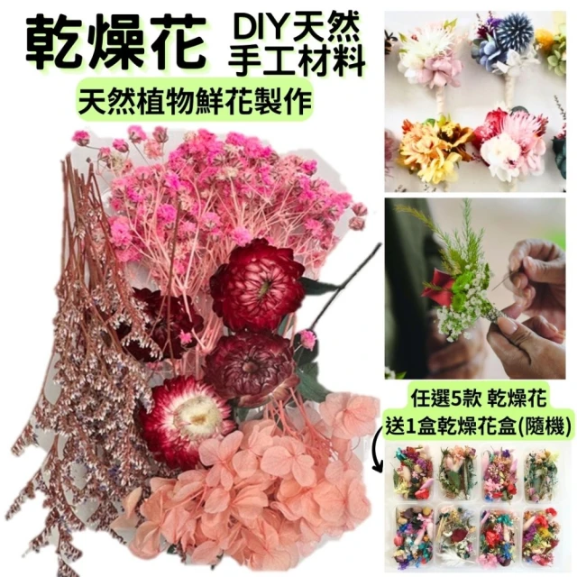 A-ONE 匯旺 裝飾 乾燥花材料包 永生花材料包 花材包 DIY 手作 桌花 永生玫瑰 花籃 花盅(A12)