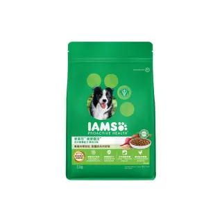 【IAMS愛慕思】健康優活 狗乾糧 1.5kg 寵物/狗飼料/狗食(成犬營養配方 雞肉口味)