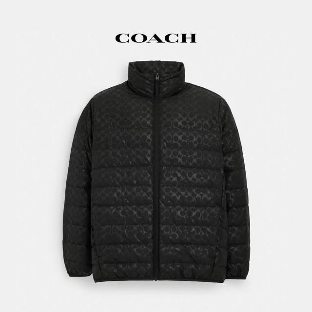 【COACH蔻馳官方直營】輕便型羽絨外套-黑色(CT730)