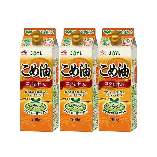 【Ajinomoto 味之素】日本玄米油780ml 3入組(米糠油/玄米油/炒菜油/米油)