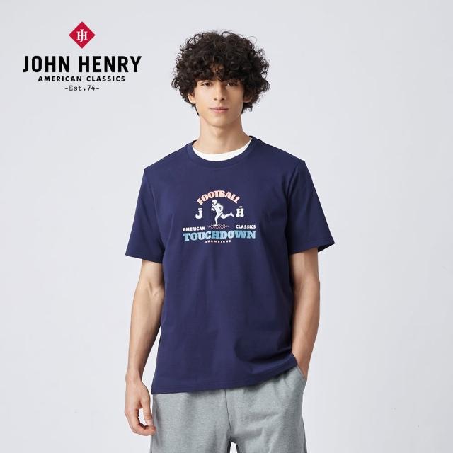 【JOHN HENRY】RUGBY PLAYER 短袖T恤-深藍