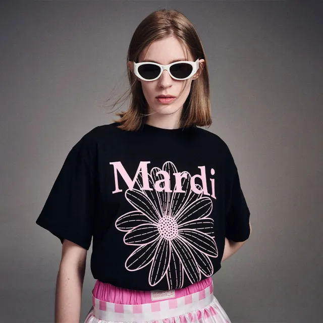 【MARDI MERCREDI】雙11印花短TEE 燕麥 藍 白 黑  經典小雛菊 TSHIRT FLOWERMARDI / UNIV