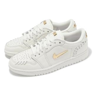 【NIKE 耐吉】休閒鞋 Wmns Air Jordan 1 Low Method of Make 女鞋 男鞋 白 金(FN5032-100)