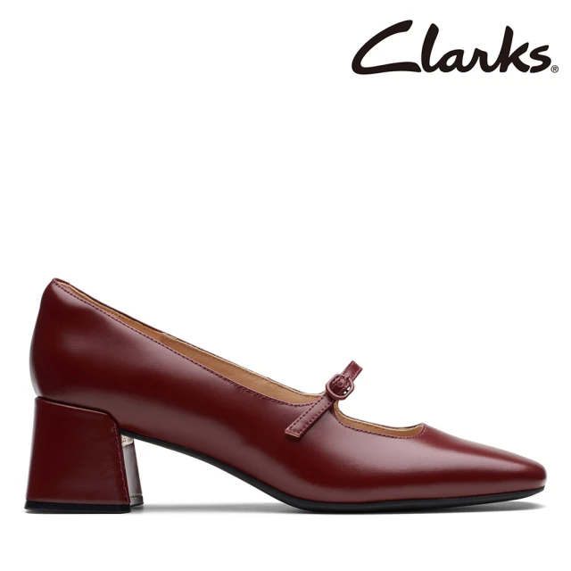 Clarks 女鞋 Nyta45 Shine 現代感方頭瑪麗珍高跟鞋(CLF72856D)