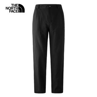 【The North Face 官方旗艦】北面男款黑色吸濕排汗舒適褲腰休閒長褲｜8AV4JK3