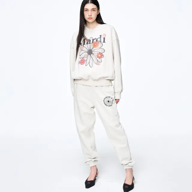 【MARDI MERCREDI】雙11印花大學TEE 黑 藍 燕麥 經典小雛菊 繽紛 純棉 SWEATSHIRT FLOWERMARDI BLOSSOM