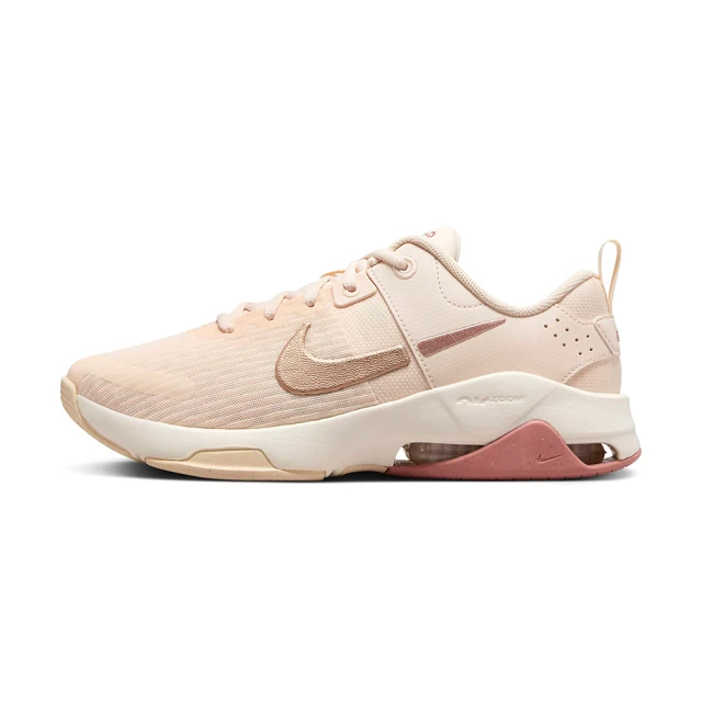 NIKE 耐吉 W Zoom Bella 6 女鞋 白粉色 運動 訓練 休閒鞋 氣墊 DR5720-800