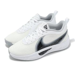 【NIKE 耐吉】籃球鞋 Giannis Freak 6 GS 大童 女鞋 白 黑 氣墊 緩衝 字母哥 運動鞋(FQ7378-101)