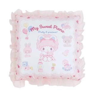 【SANRIO 三麗鷗】我的珍愛玩偶系列 荷葉邊方形靠墊 抱枕 彼安諾