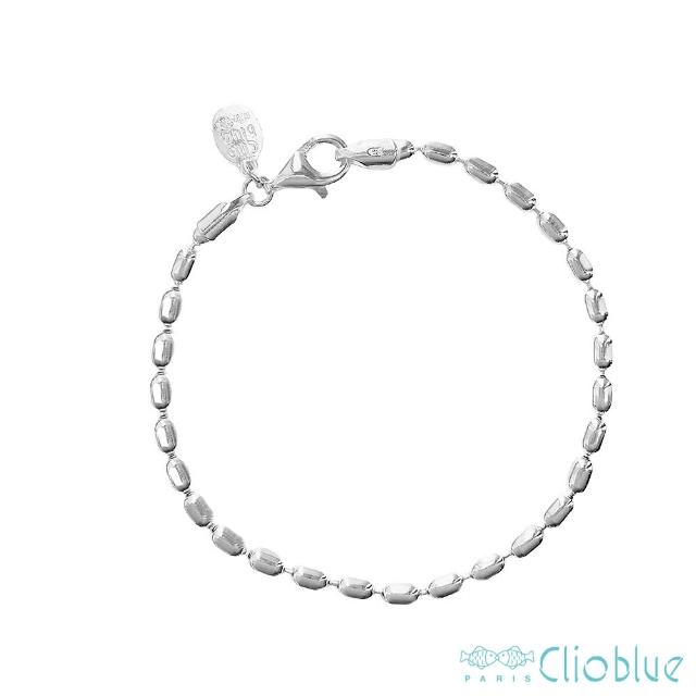 【CLIO BLUE】穀粒純銀手鍊  925純銀 米粒純銀手鍊  雙魚(法國巴黎品牌/925純銀)