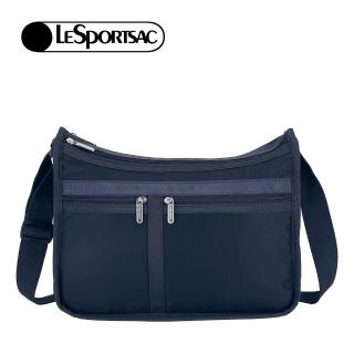 【Lesportsac】DELUXE EVERYDAY BAG 日常百搭斜背包 雙11 優惠(深藍)