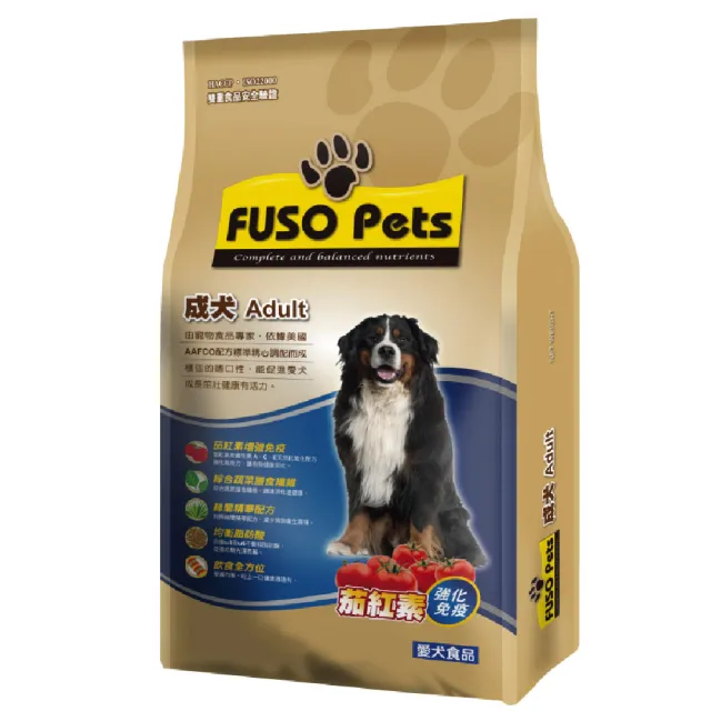 【福壽】FUSO Pets犬食-成犬15Kg(狗飼料 狗糧 寵物飼料 狗乾糧)