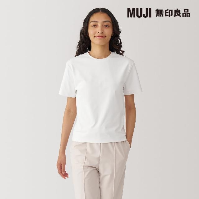 【MUJI 無印良品】女抗UV吸汗速乾短袖T恤(共4色)