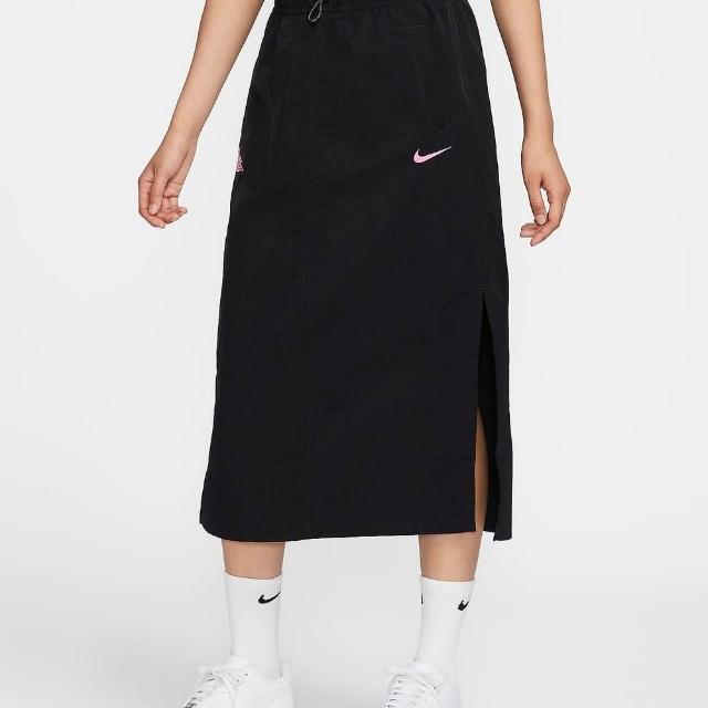 【NIKE 耐吉】AS W NSW ESSNTL WVN SKIRT GCEL 女長裙 黑(HM4623010)