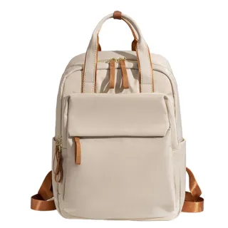 【DF Queenin】雙11 日系休閒百搭雙肩防盜後背包-共2色