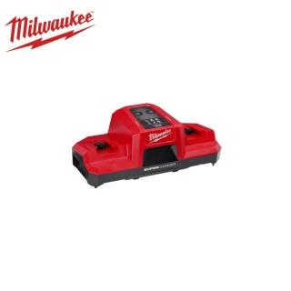 【Milwaukee 美沃奇】18V 雙口 雙充 18A 超級充電器 超充 急速 充電器 M18DBSC(M18 DBSC)