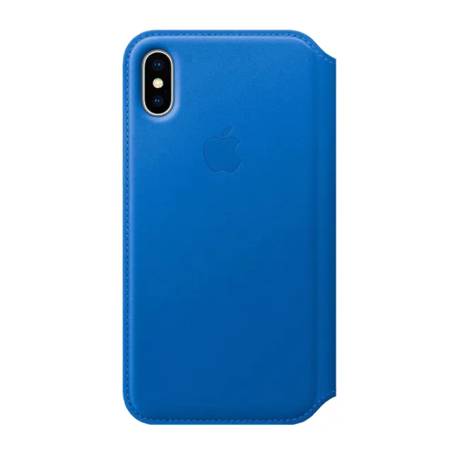 【Apple 蘋果】原廠 iPhone X Leather Folio 皮革雙面夾(台灣公司貨)