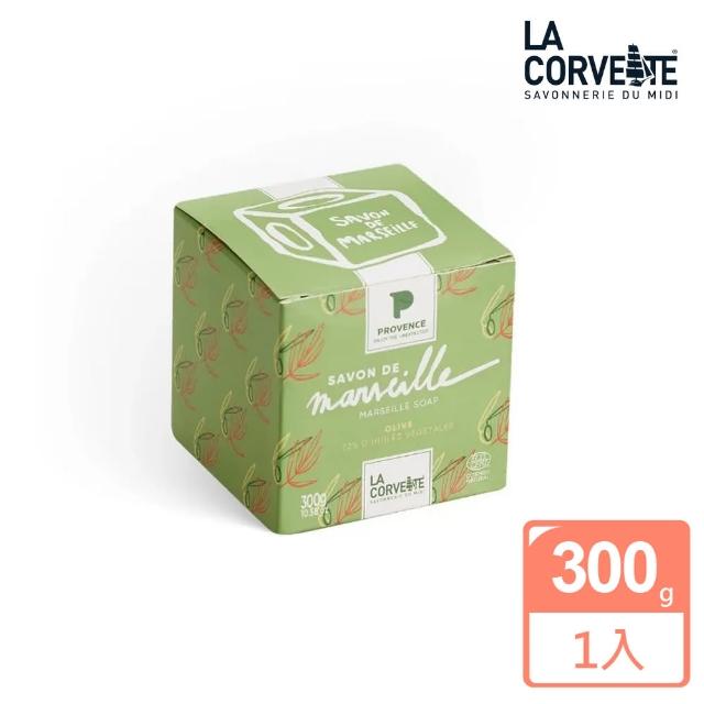 【La Corvette】經典橄欖油馬賽皂300g(普羅旺斯產區聯名禮盒裝)