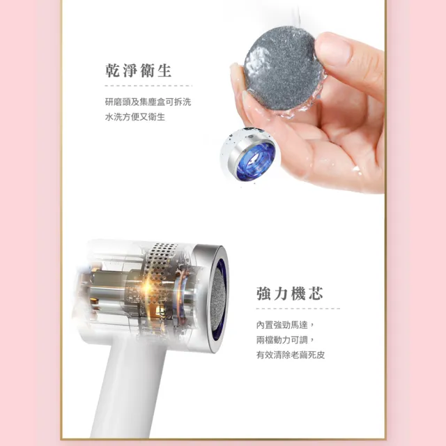 【FUGU Beauty】電動晶鑽磨腳皮機-自動吸附腳皮(電動去腳皮機/真空吸腳皮/電動磨腳皮機/去硬皮機)