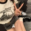 【D.studio】韓版灰色高級感休閒高腰顯瘦短裙(內有安全褲 A字裙 褲裙 裙子 女裝 褲子 衣服 P327)