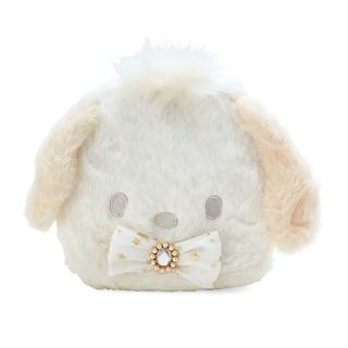 【SANRIO 三麗鷗】純白設計系列 華麗風造型化妝包 帕恰狗