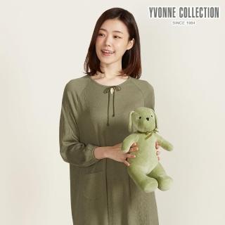 【YVONNE 以旺傢飾】乖乖坐姿狗玩偶-抹茶綠
