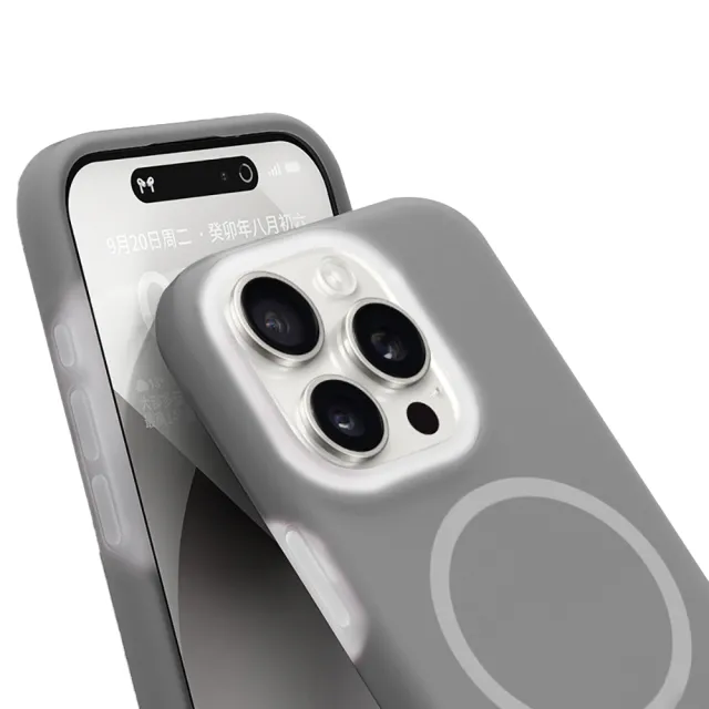 【IN7】iPhone 16 Pro 果凍系列液態矽膠磁吸防摔保護殼