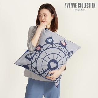 【YVONNE 以旺傢飾】摩天輪方形抱枕-岩石灰(60x60公分)