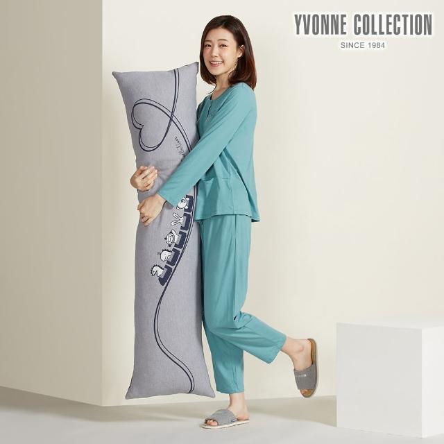 【YVONNE 以旺傢飾】雙11 樂園超長型抱枕-岩石灰(150x40公分)