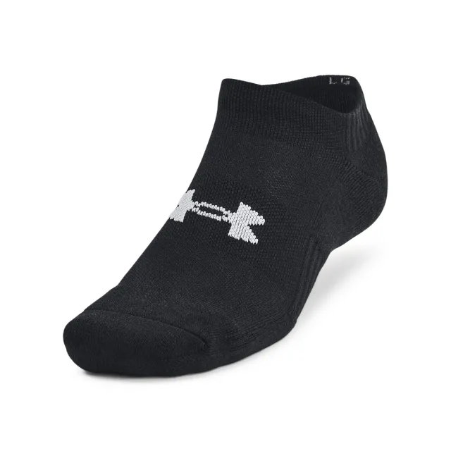 【UNDER ARMOUR】UA 男女同款 Training Cotton 腳踝襪/6入_1386317-001(黑色)