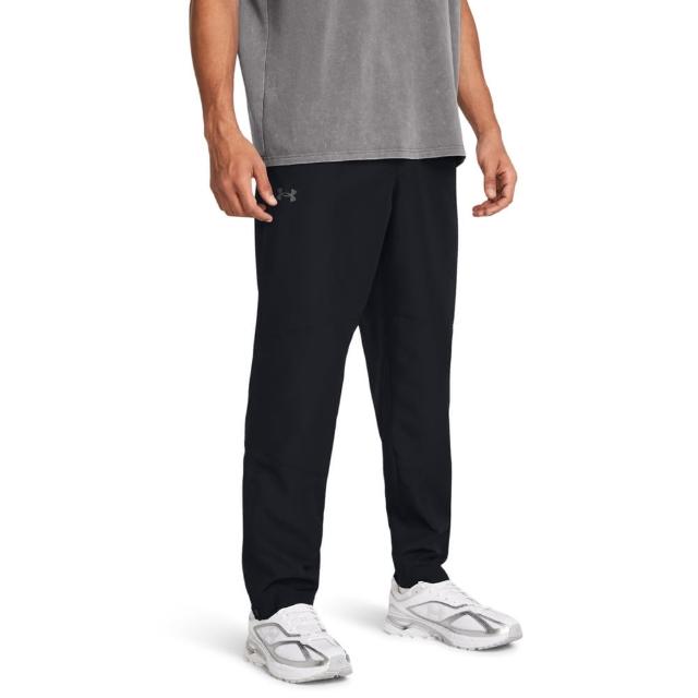 【UNDER ARMOUR】UA官方直營 男 Legacy 防風長褲_1382876-001(黑色)