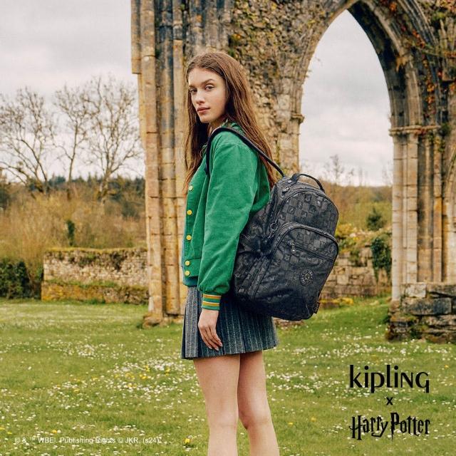 【KIPLING官方旗艦館】『首爾包』Kipling x Harry Potter 英倫格紋機能手提後背包-SEOUL