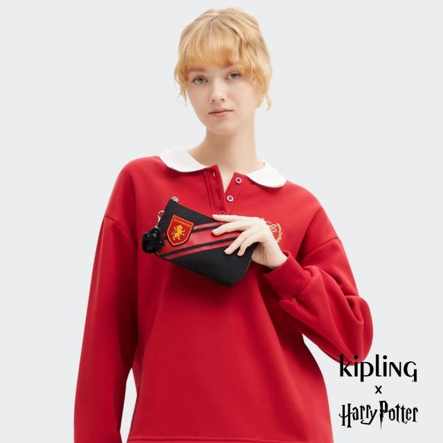 【KIPLING官方旗艦館】Kipling x Harry Potter 葛萊分多學院紅三夾層配件包-CREATIVITY L