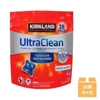 【Kirkland Signature 科克蘭】強效洗衣膠囊38顆x4包/箱(洗衣球)