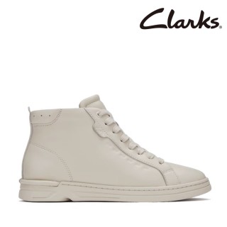 【Clarks】女鞋 Bazac Hi 超輕柔軟支撐真皮休閒靴 靴子 短靴(CLF80343B)