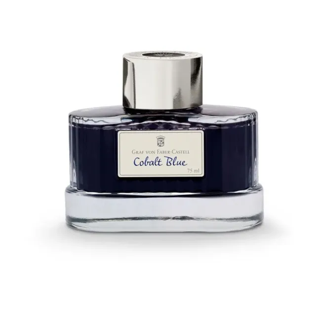 【Faber-Castell】Graf von Faber-Castell 75ml鋼筆墨水-鈷藍色(原廠正貨)