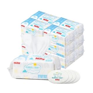 【Nuby】乾濕兩用潔膚巾80抽 12入含4蓋組