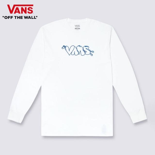 【VANS 官方旗艦】Caps 男女款白色長袖T恤