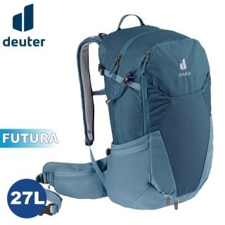 【deuter】FUTURA 27L 透氣網架背包《深藍/水藍》3400321/輕量登山包/自行車背包/健行包(悠遊山水+)