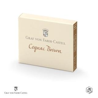 【Faber-Castell】Graf von Faber-Castell 6入歐規卡式墨水-干邑棕(原廠正貨)