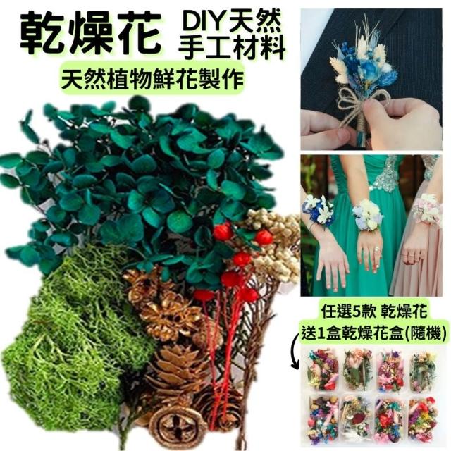 【A-ONE 匯旺】教學花材包 乾燥花材包 花藝材料包 滴膠 壓花 蠟燭 花束材料包 香氛片材料 永生花材盒(B02)